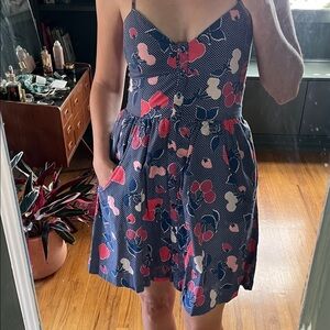 Vintage Urban Outfitters Cooperative strawberry dot dress S circa 2007
